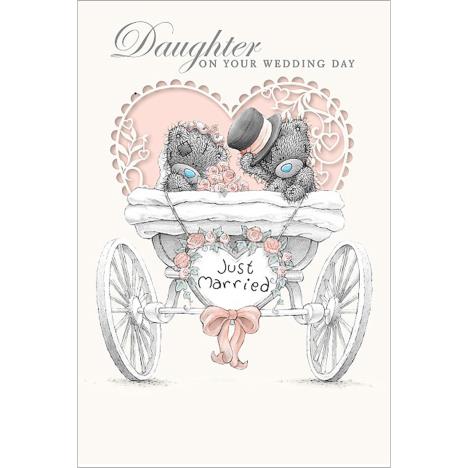 Daughter Just Married Me to You Bear Wedding Day Card £3.99